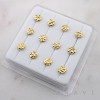 ROSE RUGGED SET 316L SURGICAL STEEL L-SHAPE NOSE RING BOX